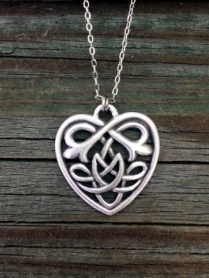 Celtic Heart Knot Necklace