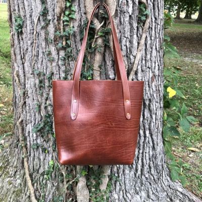 Medium Size Leather Tote Bag