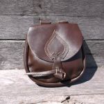 Viking Spade Style Pouch  Brown